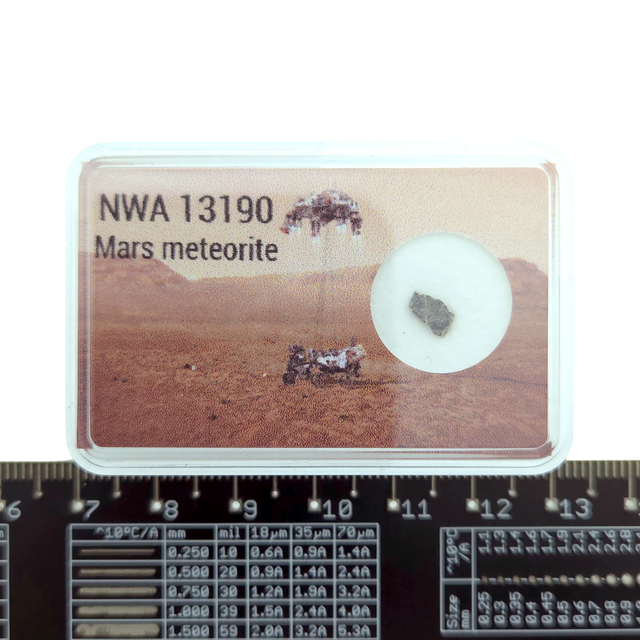 Stone from Mars, arrived on Earth as a meteorite