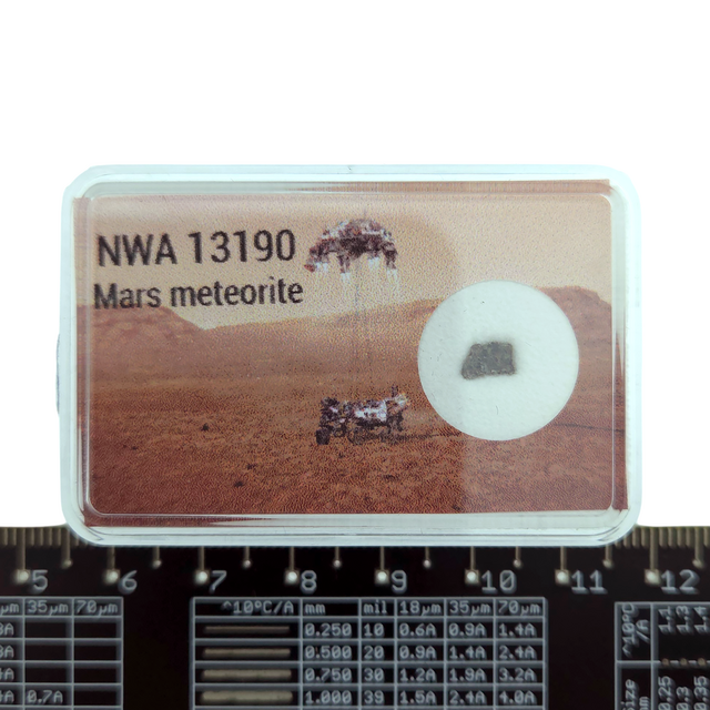 Stein vom Mars kamen durch einen Meteoriten auf der Erde