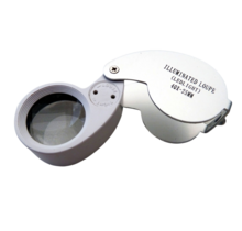 Klappbare Lupe 40x 25 mm mit LED Beleuchtung