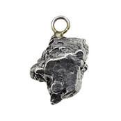 Iron meteorite crystal pendant