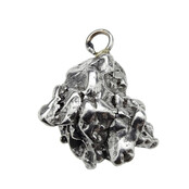 Iron meteorite crystal pendant