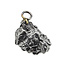 Iron meteorite crystal pendant