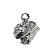 Iron meteorite crystal pendant