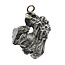 Iron meteorite crystal pendant