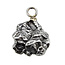 Iron meteorite crystal pendant