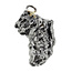 Iron meteorite crystal pendant