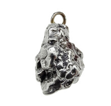 Iron meteorite crystal pendant