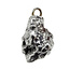 Iron meteorite crystal pendant