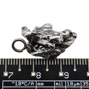 Iron meteorite crystal pendant