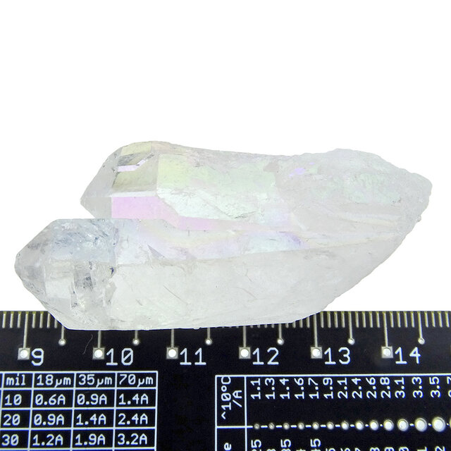 Angel aura, met platina en zilver behandelde kwarts