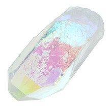 Angel aura, met platina en zilver behandelde kwarts