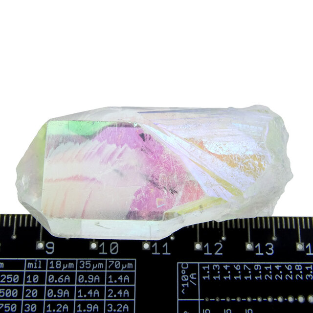 Angel aura, met platina en zilver behandelde kwarts