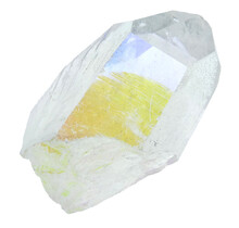 Angel aura, met platina en zilver behandelde kwarts