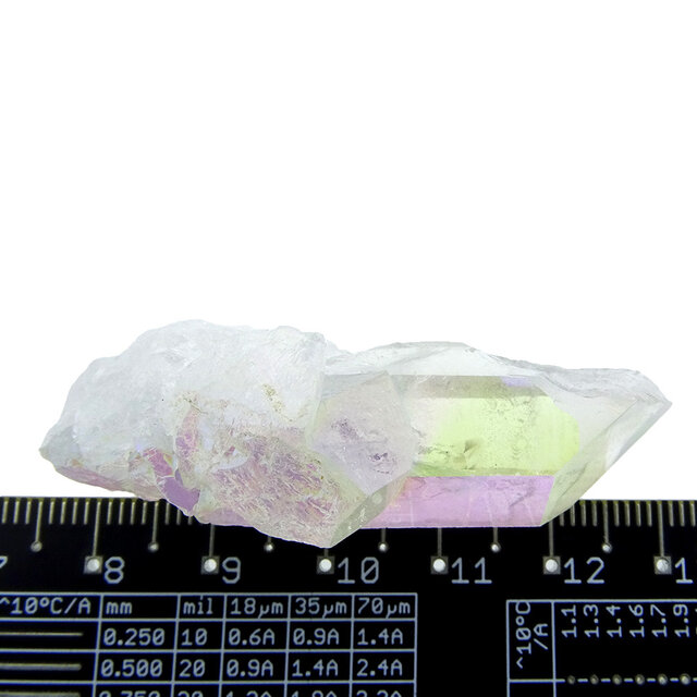 Angel Aura, Quarz mit Platin-und Silber behandelt