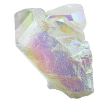 Angel aura, met platina en zilver behandelde kwarts