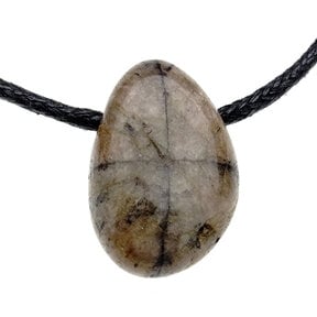 Gebohrter Chiastolith Anhänger