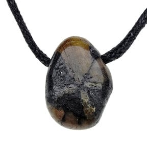 Gebohrter Chiastolith Anhänger