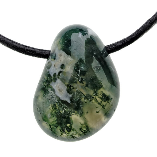 Beautiful pendant of  moss agate
