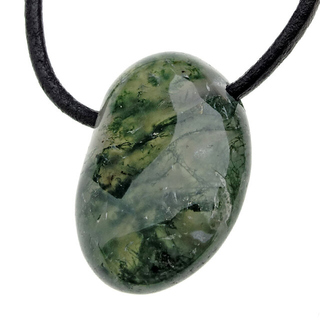 Beautiful pendant of  moss agate