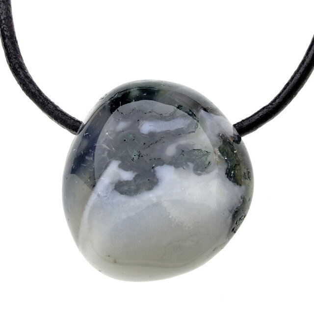 Beautiful pendant of  moss agate