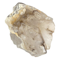 Smoky quartz from Brazil with elestial growth, also known as alligator quartz