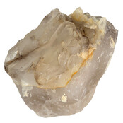 Smoky quartz from Brazil with elestial growth, also known as alligator quartz