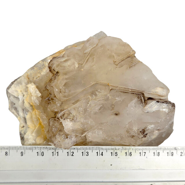 Smoky quartz from Brazil with elestial growth, also known as alligator quartz
