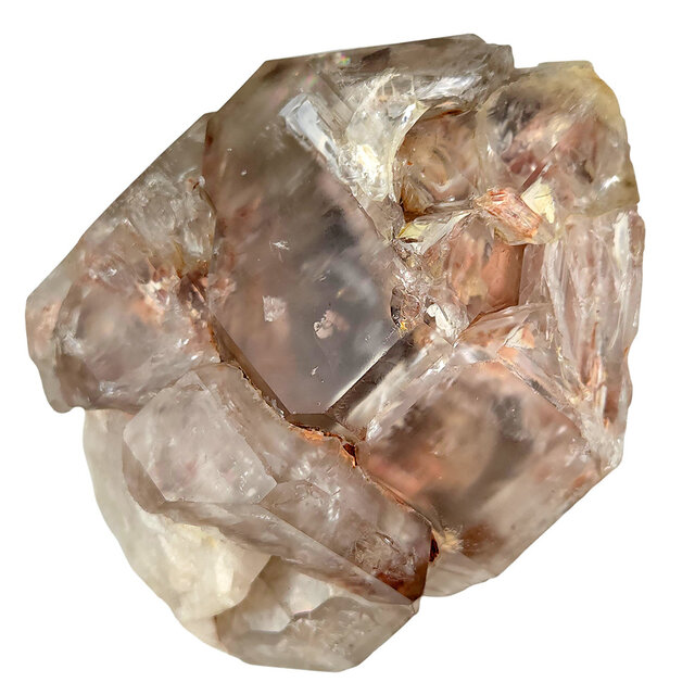 Rookkwarts uit Brazilië met elestiale groei, ook bekend als alligatorkwarts
