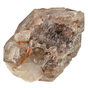 Smoky quartz from Brazil with elestial growth, also known as alligator quartz