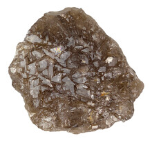 Smoky quartz from Brazil with elestial growth, also known as alligator quartz