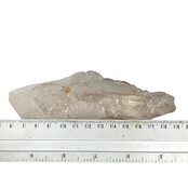 Smoky quartz from Brazil with elestial growth, also known as alligator quartz