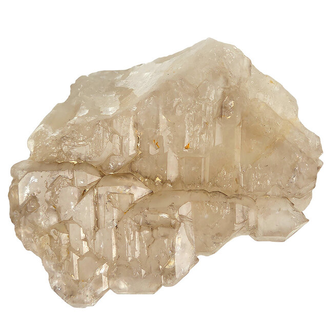Smoky quartz from Brazil with elestial growth, also known as alligator quartz