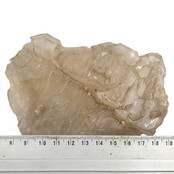 Smoky quartz from Brazil with elestial growth, also known as alligator quartz