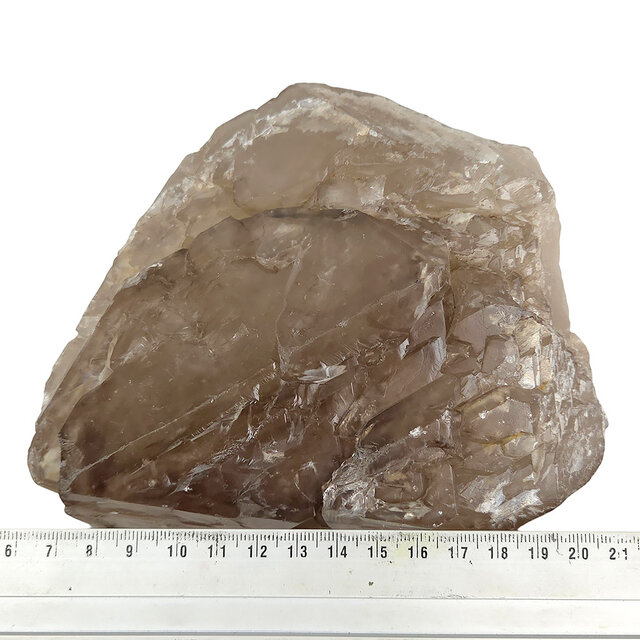 Rookkwarts uit Brazilië met elestiale groei, ook bekend als alligatorkwarts