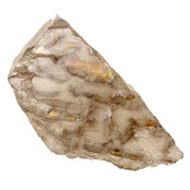 Smoky quartz from Brazil with elestial growth, also known as alligator quartz