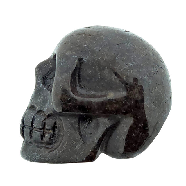 NWA chondrite skull – meteorite carving 2 cm