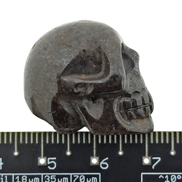 NWA-Chondritschädel – Meteoritenschnitzerei 2 cm