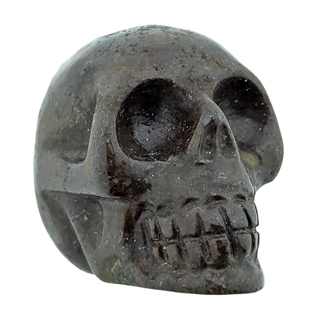 NWA chondrite skull – meteorite carving 2 cm