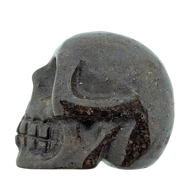 NWA chondrite skull – meteorite carving 2 cm