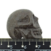 NWA chondrite skull – meteorite carving 2 cm