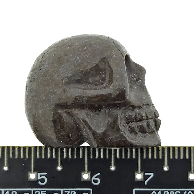NWA-Chondritschädel – Meteoritenschnitzerei 2 cm