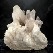 Rock crystal cluster, clear quartz with natural crystal points 3,9 kg