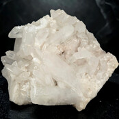 Bergkristallgruppe, klarer Quarz mit natürlichen Kristallspitzen  3,6 KG