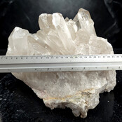 Rock crystal cluster, clear quartz with natural crystal points 12,2 kg
