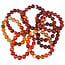 8 bracelets of colored agate 10 mm beads.