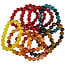 10 bracelets of colored agate 10 mm beads.