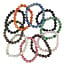10  verschillende armbanden van diverse steensorten 8 mm kralen.