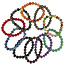 10 Armbänder aus verschiedene Steine  (8 mm).