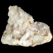 Rock crystal cluster, clear quartz with natural crystal points 10,8 kg