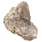 Smoky quartz from Brazil with elestial growth, also known as alligator quartz
